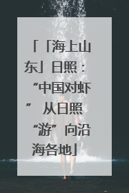 「海上山东」日照：“中国对虾” 从日照“游”向沿海各地