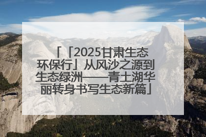 「2025甘肃生态环保行」从风沙之源到生态绿洲——青土湖华丽转身书写生态新篇