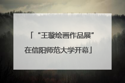 “王璇绘画作品展”在信阳师范大学开幕