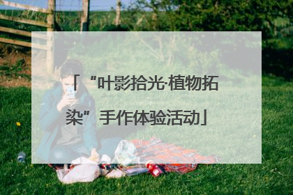 “叶影拾光·植物拓染”手作体验活动