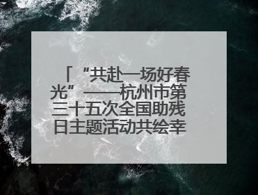 “共赴一场好春光”——杭州市第三十五次全国助残日主题活动共绘幸福答卷（组图）