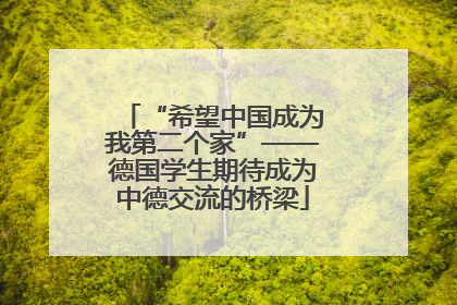 “希望中国成为我第二个家”——德国学生期待成为中德交流的桥梁