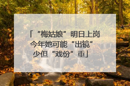 “梅姑娘”明日上岗 今年她可能“出镜”少但“戏份”重