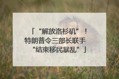 “解放洛杉矶”！特朗普令三部长联手“结束移民暴乱”