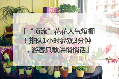 “顶流”花花人气爆棚！排队1小时参观3分钟，游客只敢讲悄悄话