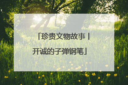珍贵文物故事丨开诚的子弹钢笔