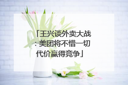 王兴谈外卖大战：美团将不惜一切代价赢得竞争