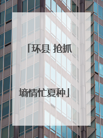 环县 抢抓墒情忙夏种