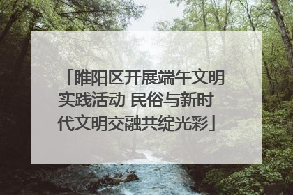睢阳区开展端午文明实践活动 民俗与新时代文明交融共绽光彩