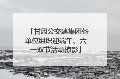 甘肃公交建集团各单位组织迎端午、六一双节活动掠影