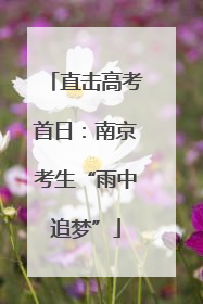 直击高考首日：南京考生“雨中追梦”