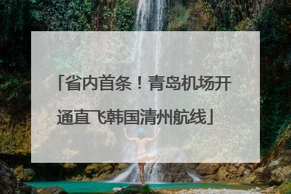 省内首条！青岛机场开通直飞韩国清州航线