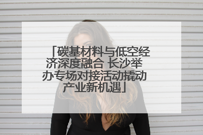 碳基材料与低空经济深度融合 长沙举办专场对接活动撬动产业新机遇