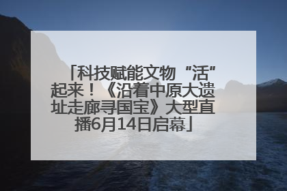 科技赋能文物“活”起来！《沿着中原大遗址走廊寻国宝》大型直播6月14日启幕