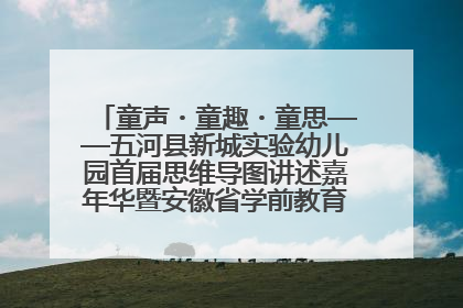 童声・童趣・童思——五河县新城实验幼儿园首届思维导图讲述嘉年华暨安徽省学前教育教研基地园项目阶段性成果展示活动