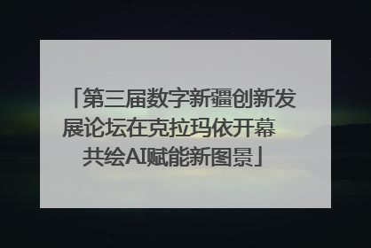 第三届数字新疆创新发展论坛在克拉玛依开幕 共绘AI赋能新图景