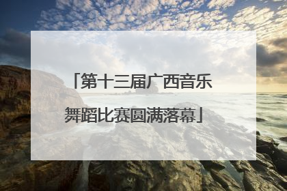 第十三届广西音乐舞蹈比赛圆满落幕