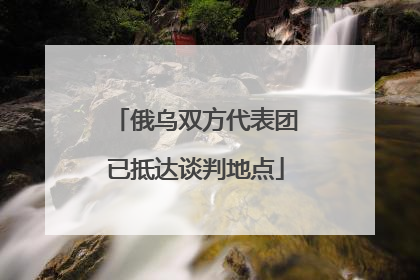 俄乌双方代表团已抵达谈判地点