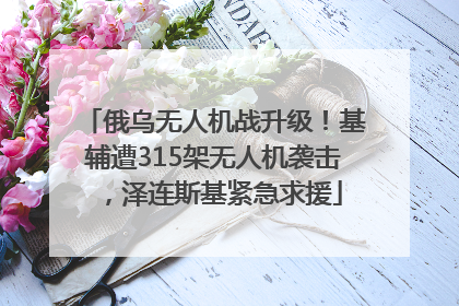 俄乌无人机战升级！基辅遭315架无人机袭击，泽连斯基紧急求援
