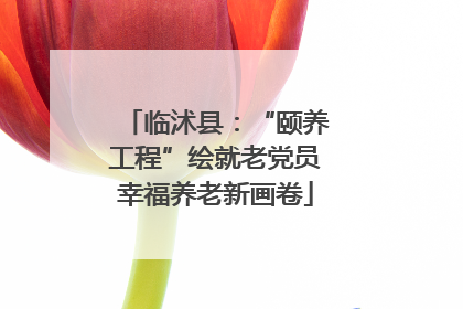 临沭县：“颐养工程”绘就老党员幸福养老新画卷