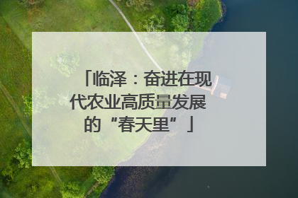 临泽：奋进在现代农业高质量发展的“春天里”