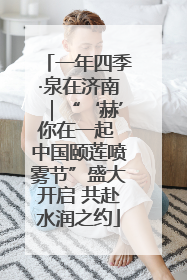 一年四季·泉在济南｜“‘赫’你在一起 中国颐莲喷雾节”盛大开启 共赴水润之约
