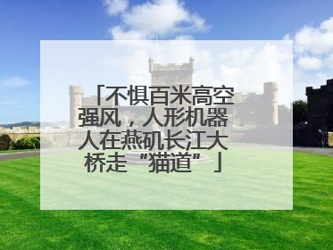 不惧百米高空强风，人形机器人在燕矶长江大桥走“猫道”