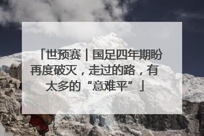 世预赛｜国足四年期盼再度破灭，走过的路，有太多的“意难平”