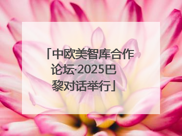 中欧美智库合作论坛·2025巴黎对话举行
