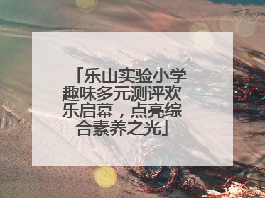 乐山实验小学趣味多元测评欢乐启幕，点亮综合素养之光