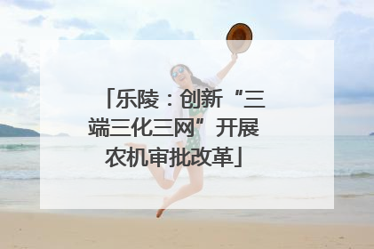 乐陵：创新“三端三化三网”开展农机审批改革