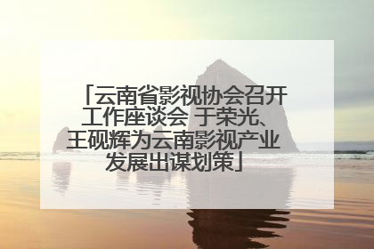 云南省影视协会召开工作座谈会 于荣光、王砚辉为云南影视产业发展出谋划策