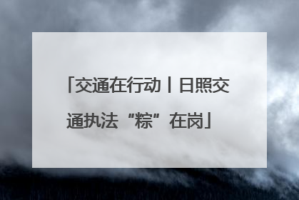 交通在行动丨日照交通执法“粽”在岗