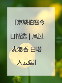 京城拍客今日精选｜风过麦浪香 白塔入云端