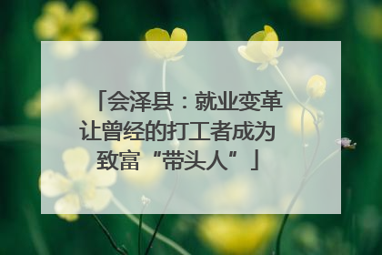 会泽县：就业变革让曾经的打工者成为致富“带头人”