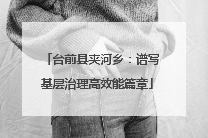 台前县夹河乡：谱写基层治理高效能篇章