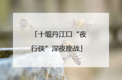 十堰丹江口“夜行侠”深夜鏖战