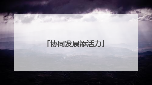 协同发展添活力