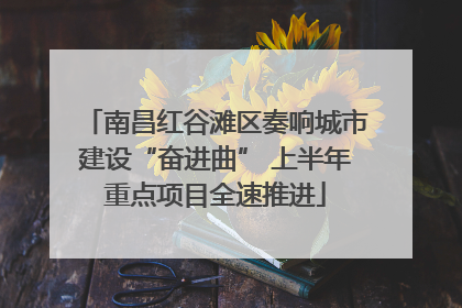 南昌红谷滩区奏响城市建设“奋进曲” 上半年重点项目全速推进
