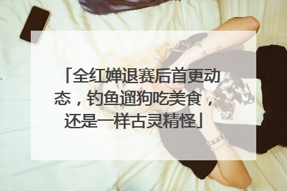 全红婵退赛后首更动态，钓鱼遛狗吃美食，还是一样古灵精怪