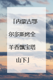 内蒙古鄂尔多斯烤全羊香飘宝塔山下