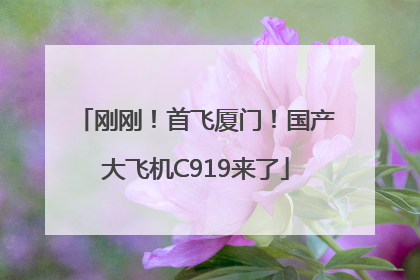 刚刚！首飞厦门！国产大飞机C919来了