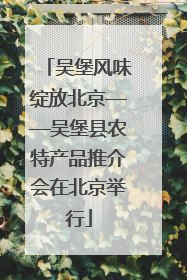 吴堡风味绽放北京——吴堡县农特产品推介会在北京举行