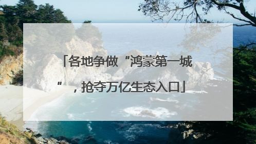 各地争做“鸿蒙第一城”，抢夺万亿生态入口