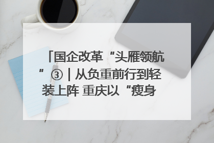 国企改革“头雁领航”③｜从负重前行到轻装上阵 重庆以“瘦身”谋“健体”