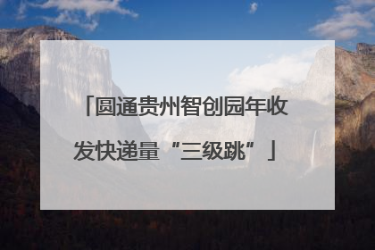 圆通贵州智创园年收发快递量“三级跳”