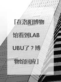 在洛阳博物馆看到LABUBU了？博物馆回应