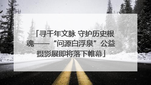 寻千年文脉 守护历史根魂——“问源白浮泉”公益摄影展即将落下帷幕