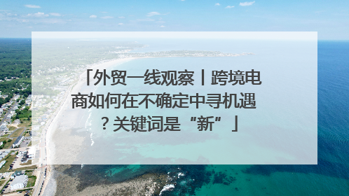 外贸一线观察丨跨境电商如何在不确定中寻机遇？关键词是“新”
