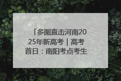 多图直击河南2025年新高考｜高考首日：南阳考点考生信心满满迎战